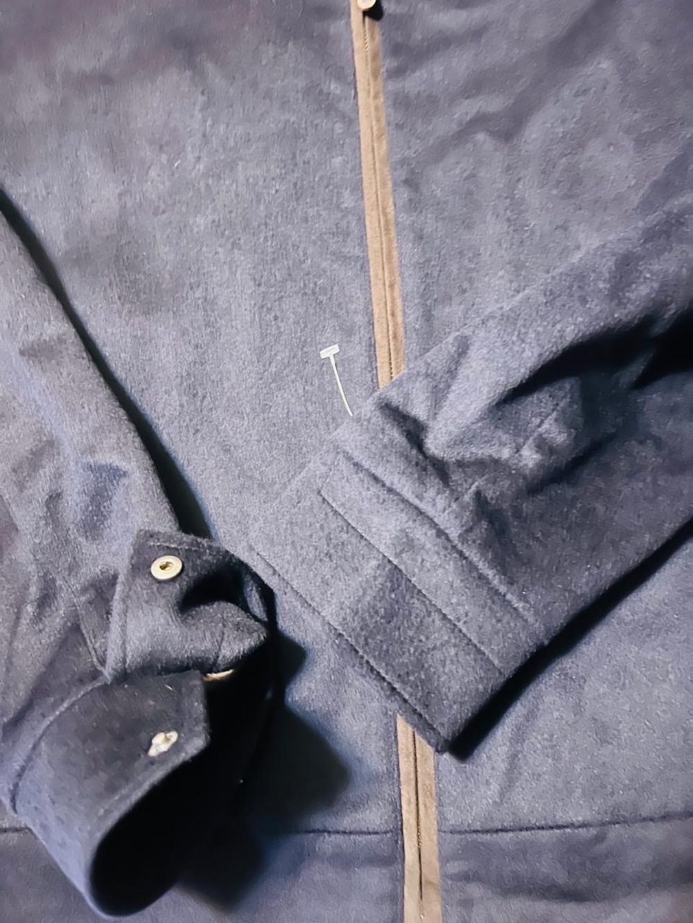 Peter Millar Navy Zip-Front Bomber Jacket - Picture 3 of 9